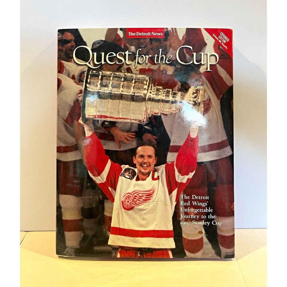 The Detroit News Quest for the Cup Hockey Hardcover w/ Dust Jacket (1997)